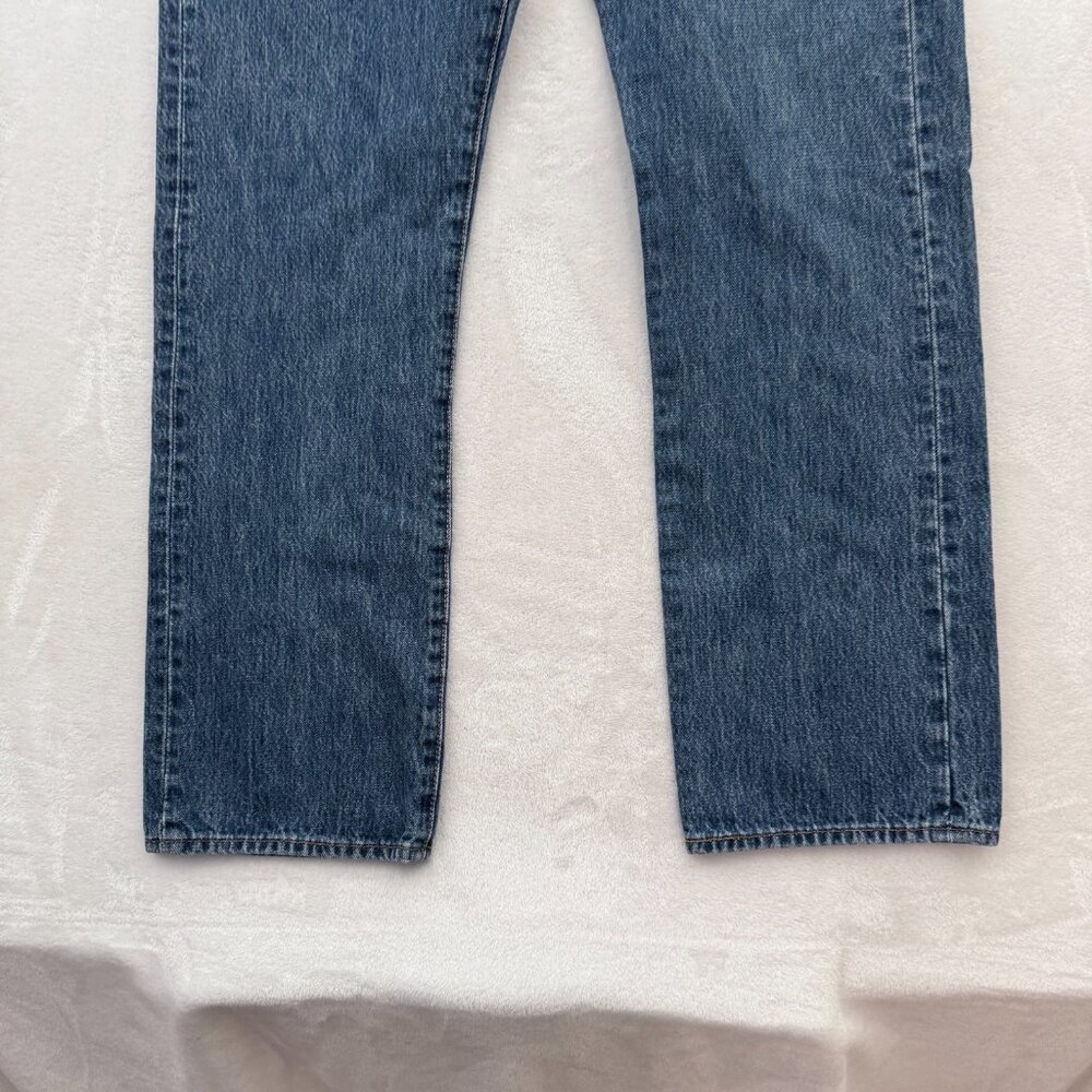 Levis 501 Jeans Mens 36x32 (34x29) Blue Straight Leg Button Fly - Picture 9 of 12